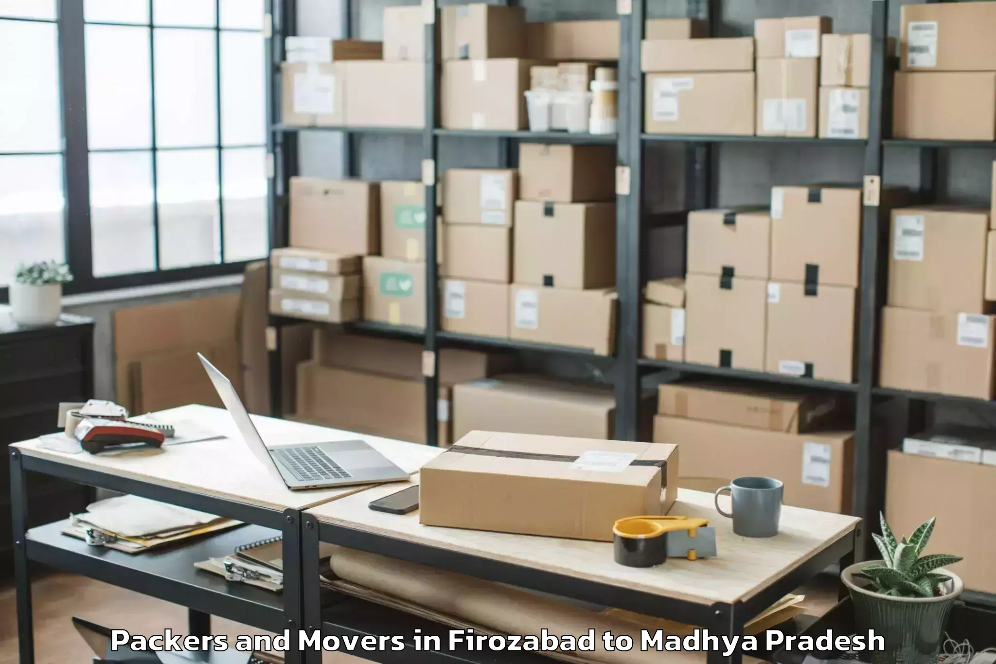 Firozabad to Porsa Packers And Movers Booking